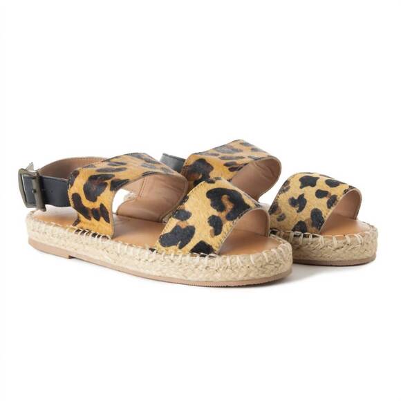 NEW MYRA women\'s isotope espadrilles in animal print